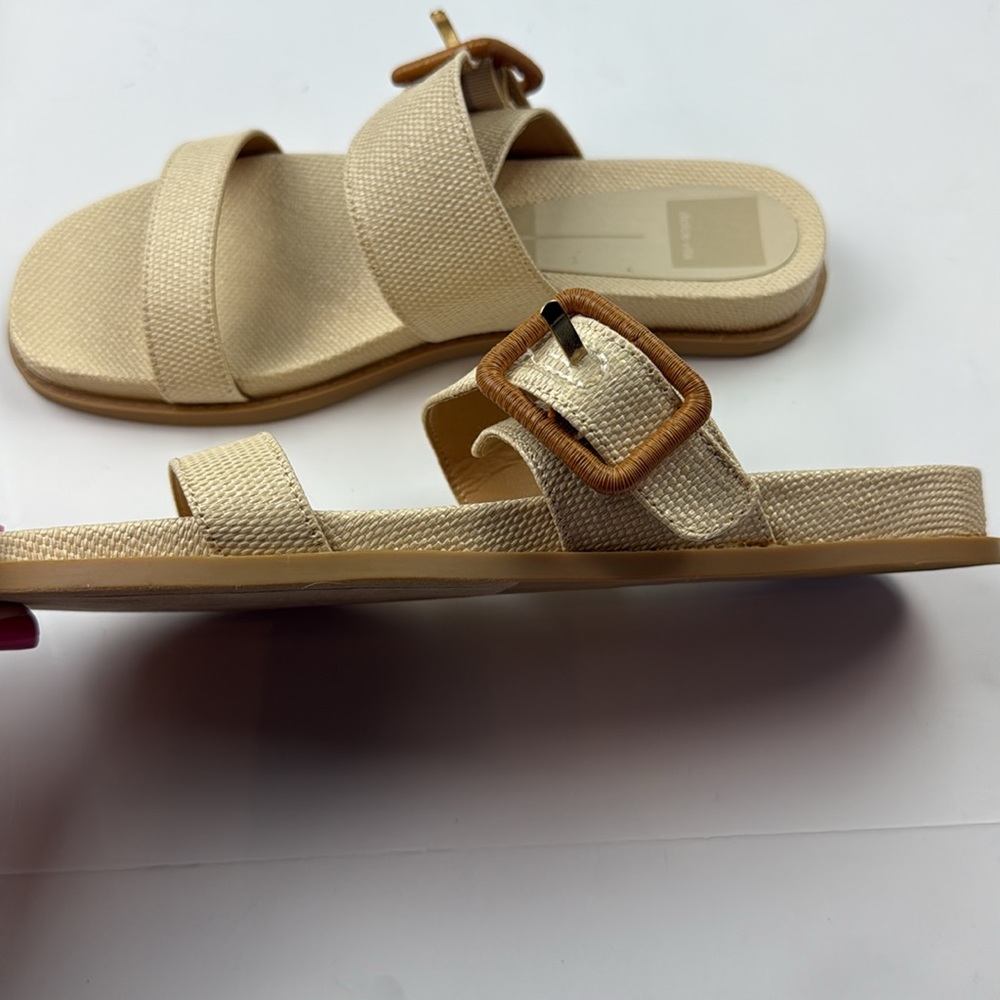 New NWOT Dolce Vita Giana buckle flat slide 8.5 - Picture 4 of 7